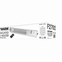 Incalzitor terasa de perete cu telecomanda, 2000W, F2702